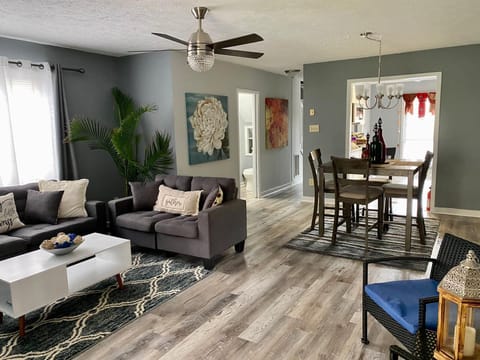 View of Living room and Dining room area
