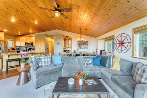 Large sectional sofa - kick back and relax!