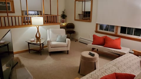 Feel calm in this Mid Century living room.