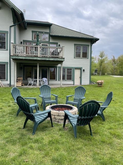 New Firepit and Wood to have some great conversations around .Looking at Lift 8