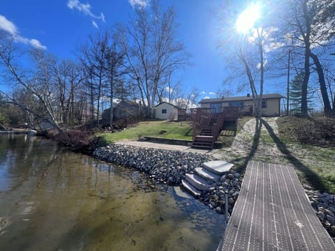 Back deck to the lake.