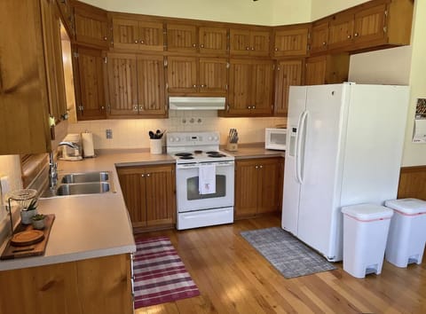 Fully stocked kitchen with everything you need.