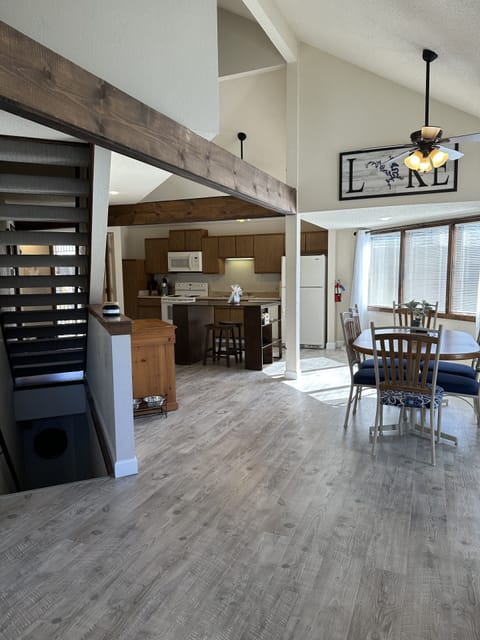 Open Concept Kitchen, Dining and Living Room.