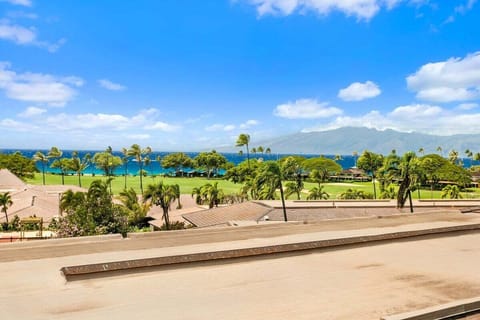 Relax on your private lanai with sweeping views of the resort lawn and the Pacific ocean