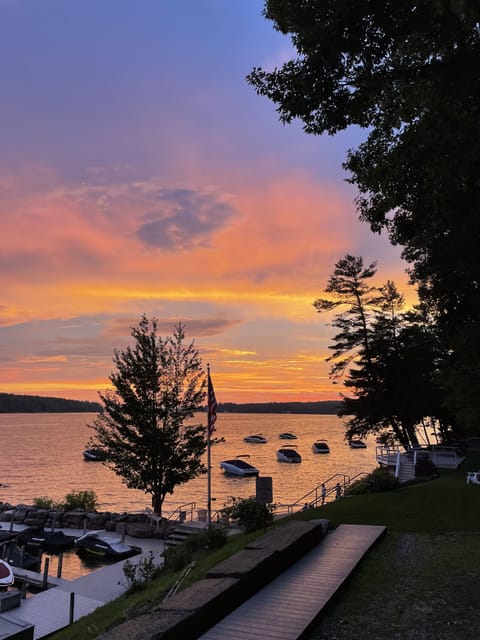 Stunning sunset views from the deck