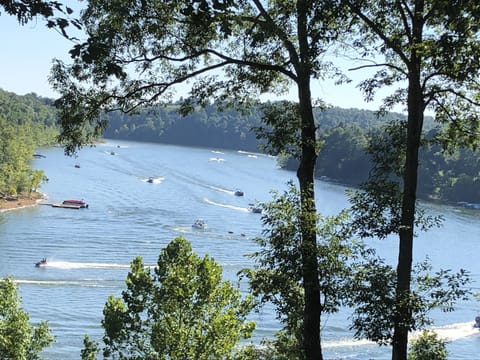 View of the main channel from the deck
