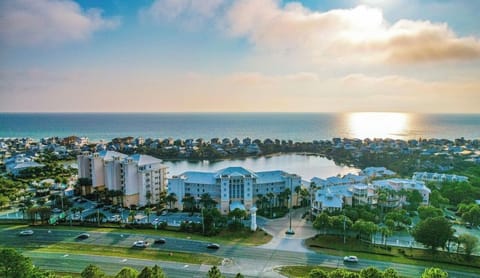 Overhead view of complex