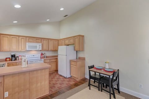 Brick pavers keep your feet cool while you're cooking up a hot meal!