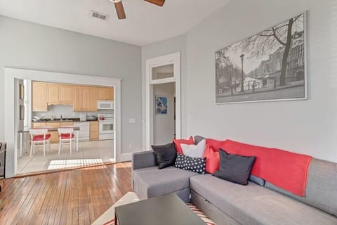 Enjoy the bright, vibrant decor throughout this eye-catching space