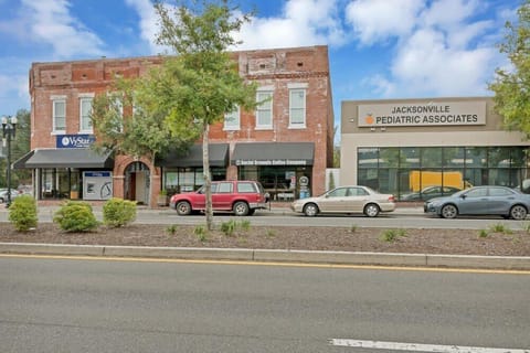 Stop by Social Grounds - directly beneath you - some of the best coffee in Jax!