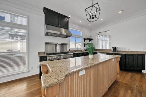 Well-appointed chef's gourmet kitchen, with commercial-grade Thermador stainless steel appliances