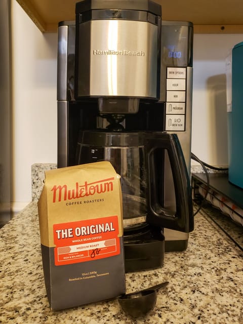 Brew a of local coffee from local popular Muletown Coffee Shop.
