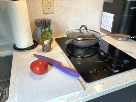 We provide everything you need for a snack or meal. (Everything but the food!)