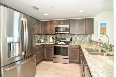 All stainless steel appliances for that high end feel