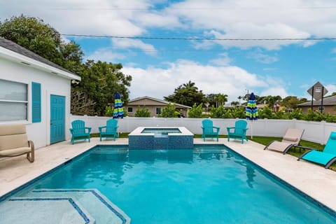 Brand new heated, saltwater pool and whirlpool spa opened in November of 2021