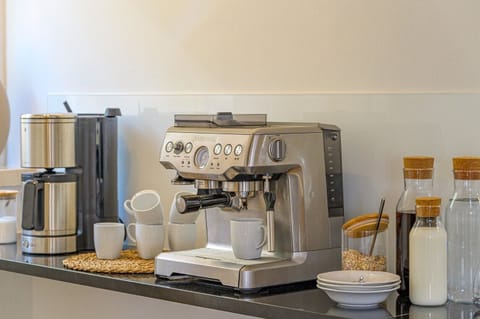 Modern kitchen appliances in rental luxury villa Brač with private pool for vacation wit sea view.