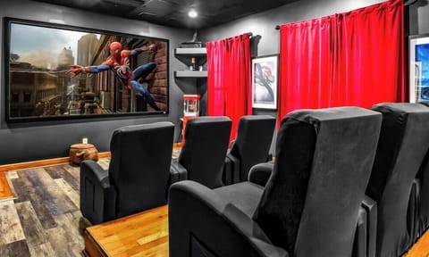 Screen, Indoors, Couch, Furniture, Home Theater