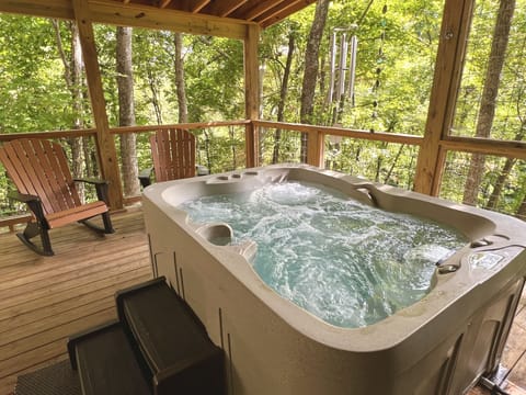 Tub, Hot Tub, House, Porch, Indoors