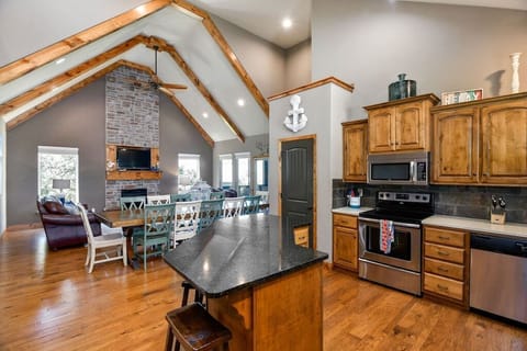 When you walk in the front door, you will be met with cabin comforts, around every corner.