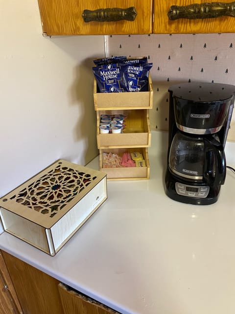 Coffee, creamer, sugar and tea to help start your morning