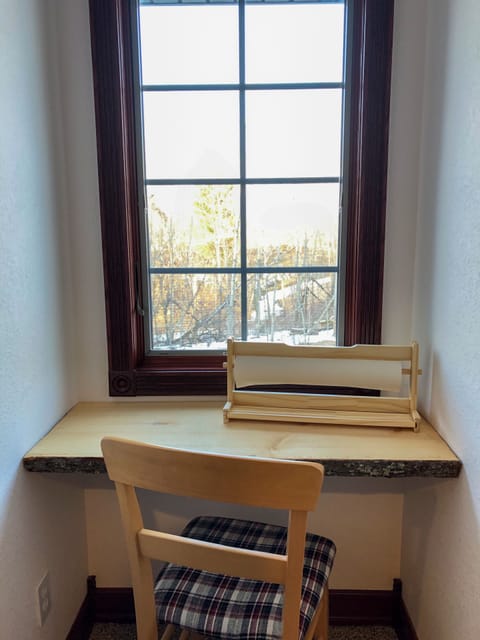 PINES - Each dormer has a locally harvested live edge desk for art/homework/fun.