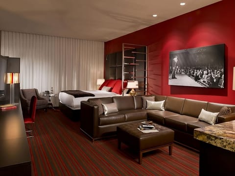 Gather on the plush sectional and savor a relaxing night in