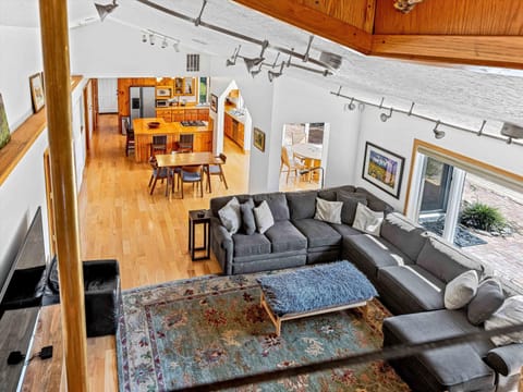 View from open sleeping loft