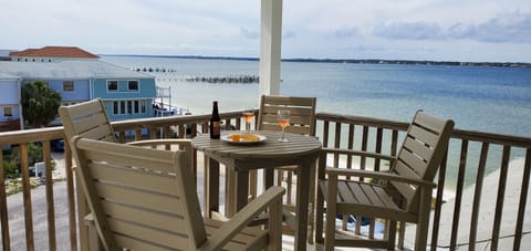 Enjoy sunset happy hours and panoramic views from the widow's watch!