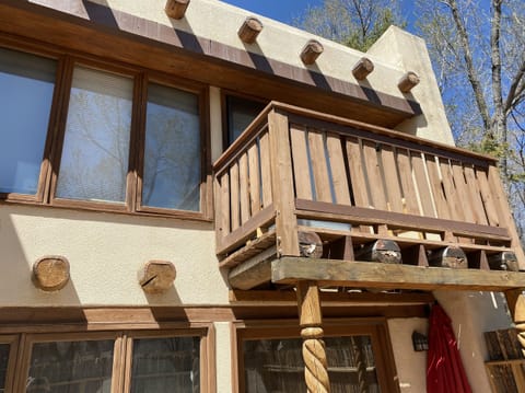 The home features distinctive southwest styling.