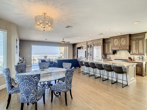 Seating for 12 in the dining area