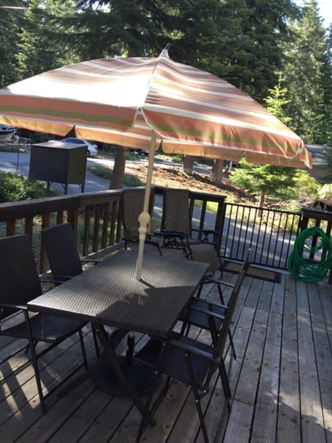 Front deck, note there is not a property across the street its open space