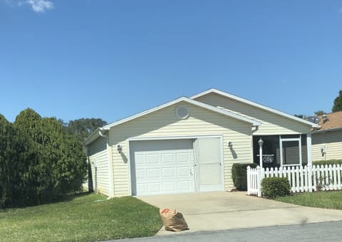 Front of house toward garage.