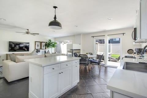 Modern Open-concept living area.