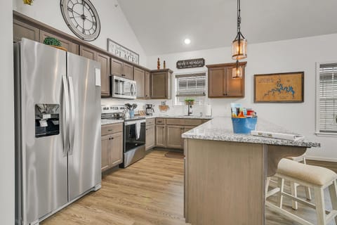 You will find everything in our kitchen. Coffee, spices, pots & pans 