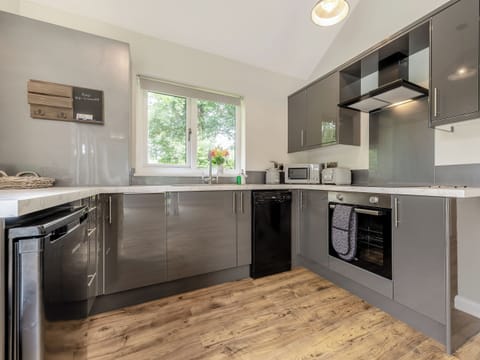 Kitchen area | Dwrgi - Glanyrafon Lodges, Cwrt Newydd, near Llandysul