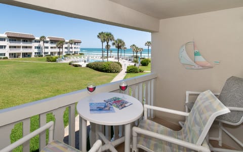 A balcony in our Vacation Rental in New Smyrna Beach
