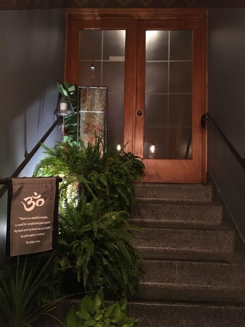 Entryway inside and access to the Mezzanine.