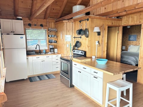 Beachside cottage kitchen area. 