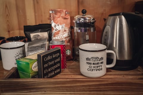 The coffee bar has everything you need to start your day