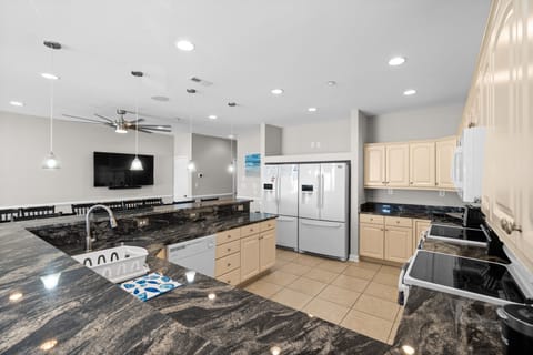 Plenty of room with two refrigerators.