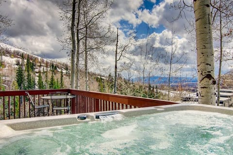 Soak away your cares while enjoying amazing views.