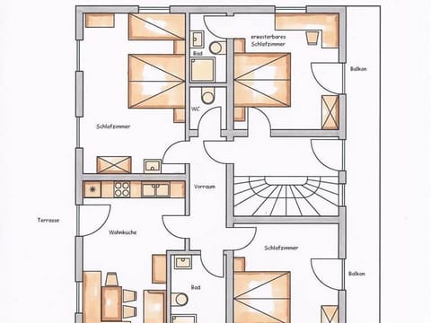 Ferienwohnung Spielberg/1. Stock/2 Schlafzimmer - Müllauer, Haus Apartment in Salzburgerland