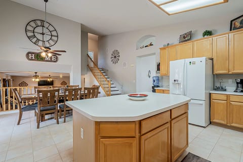 Kitchen island with lots of storage
