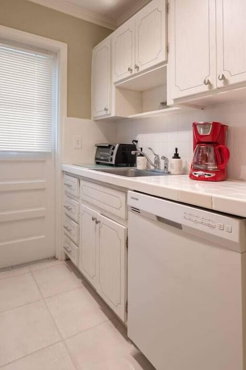 Full size dishwasher, toaster oven and coffee maker