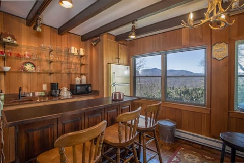 Unique Bar area with Grandfather Mountain Views