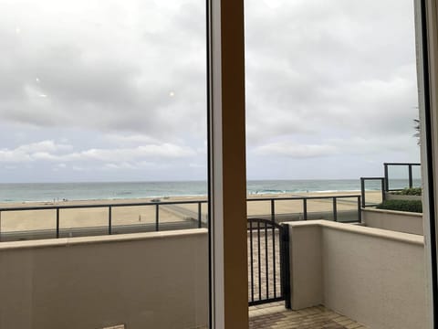 Private patio balcony overlooking directly the Atlantic Ocean