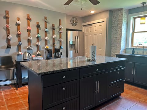 Lots of space in the large fridge, freezer, & pantry - inc. cold water filter