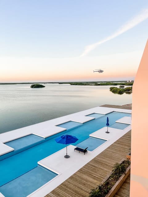 View from the balcony of the Lagoon.