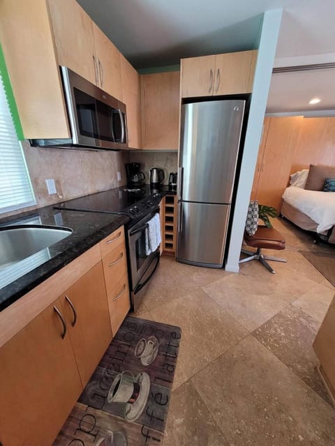 Fully upgraded kitchen with all cooking supplies and utensils should you want to cook at home during your stay.