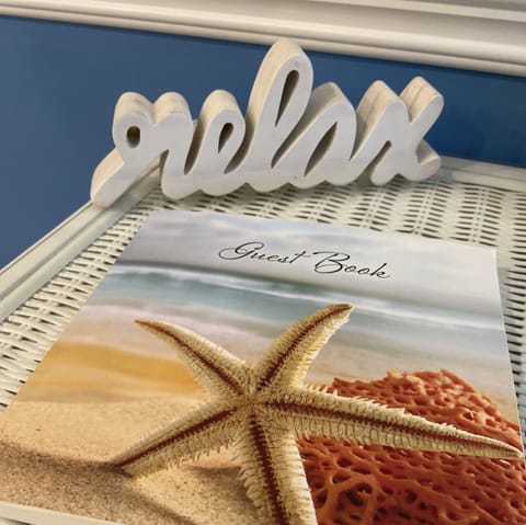 Come relax at our place. Sign in to our guest book before you leave.